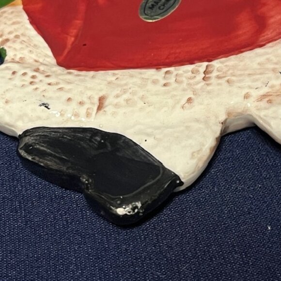 Ceramic Christmas Santa Bear Tree Hanging Holiday Ornament 4"x5" - Picture 11 of 12